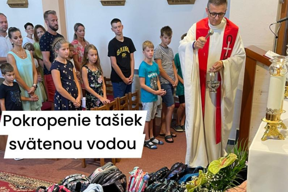 Žiaci sa poďakovali za prázdniny a vzývali Ducha Svätého. | Foto: Farnosť Ružindol a Biely Kostol