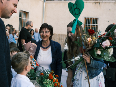 Minuloročný začiatok školského roka na Základnej škole s materskou školou Angely Merici v Trnave. | Foto: Dušan Vančo