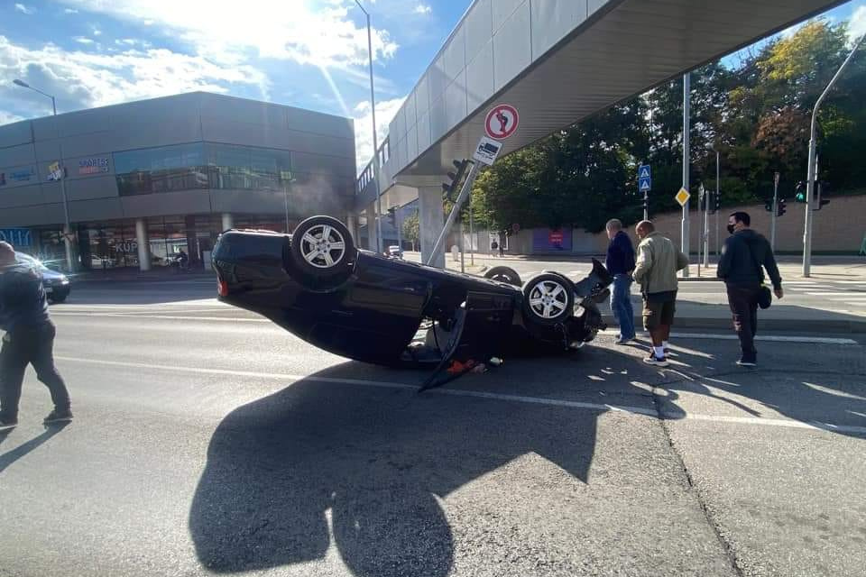K nehode došlo pri City Aréne. l Foto: Nika P.