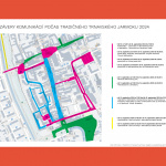 Plán dopravných obmedzení v Trnave počas TTJ 2024. | Zdroj: Mesto Trnava