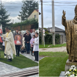 Nová socha a jej slávnostné požehnanie | Foto: TS/Farnosť Ružindol