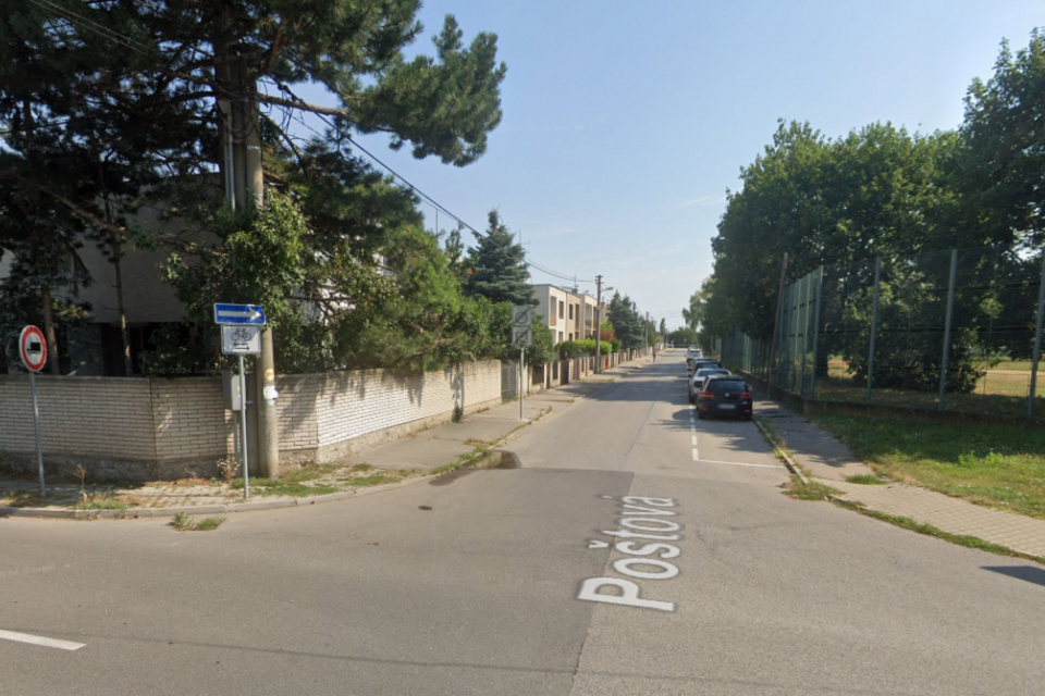 Poštová ulica | Zdroj: Mesto Trnava/ Google maps