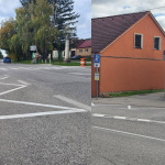 Nové vodorovné značenie na ulici SNP | Zdroj: Obec Smolenice