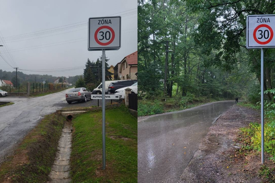 Na Jahodníckej osadili nové značky | Zdroj: Obec Smolenice