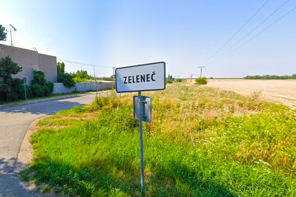 Obec Zeleneč. | Reprofoto: Trnavské rádio, Google Street View