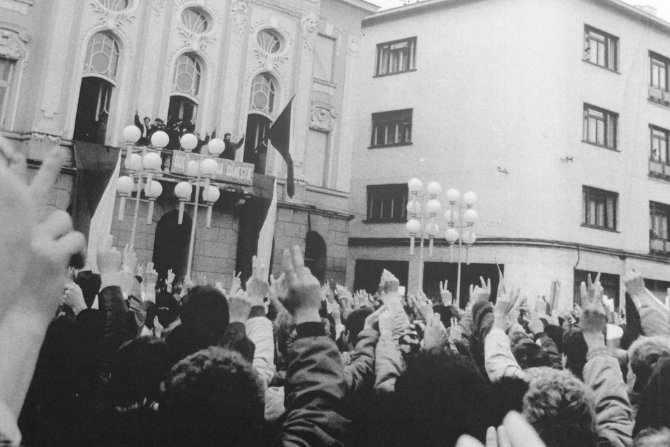 Novembrové dni roku 1989 v Trnave. | Foto: Peter Babka