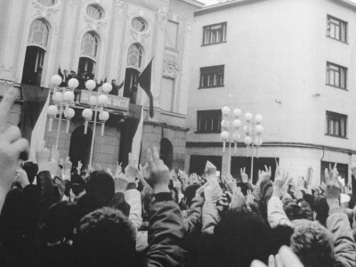 Novembrové dni roku 1989 v Trnave. | Foto: Peter Babka