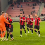 Penaltový rozstrel. V bráne zažiaril Žiga Frelih. | Zdroj: FC ST