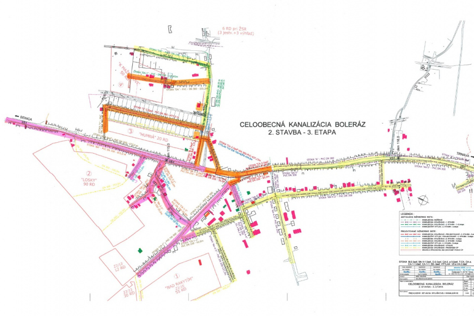 Projekt celoobecnej kanalizácie | Zdroj: Obec Boleráz