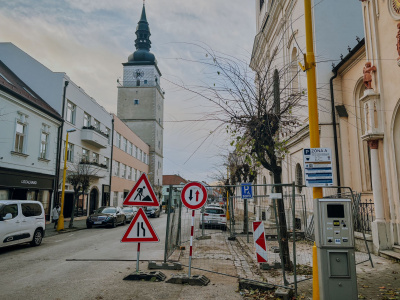 Práce na Štefánikovej ulici v Trnave | Foto: Zuzana Benková, Trnavské rádio