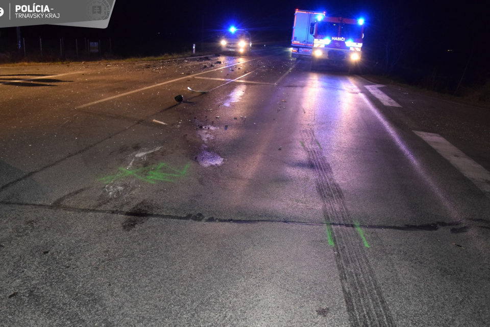 Nehoda pri obci Kajal | Foto: Polícia SR - Trnavský kraj