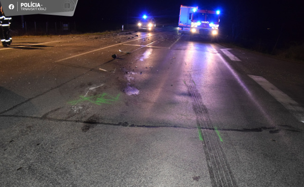 Nehoda pri obci Kajal | Foto: Polícia SR - Trnavský kraj