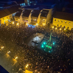 Zhromaždenie na Trojičnom námestí v Trnave | Foto: Pavol Holý, Trnavské rádio