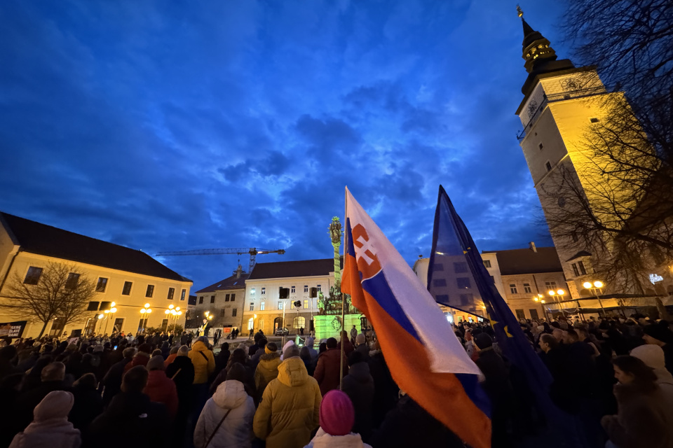 Protest v Trnave | Foto: Trnavské rádio