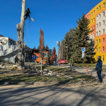 Orezávanie stromov na Rybníkovej v Trnave | Foto: Dušan Vančo