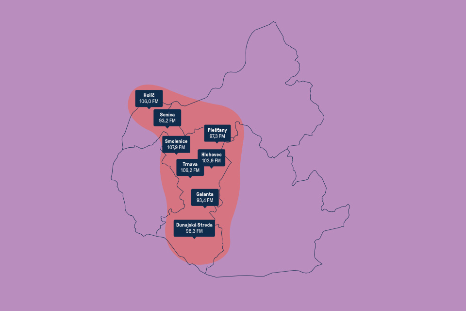 Trnavské s frekvenciami po celom Trnavskom kraji.