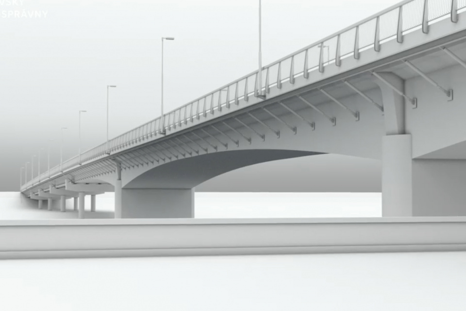 Vizualizácia zrekonštruovaného mosta | Zdroj: TTSK