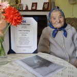 101-ročná Emília Ondrisková | Zdroj: FB Mesto Hlohovec