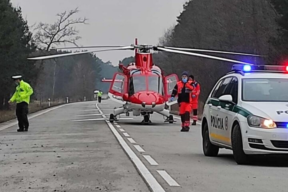 Zasahoval aj vrtuľník. l Foto: ATE Slovakia
