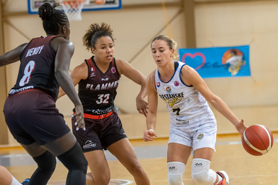 Piešťanské Čajky v zápase s Flammes Carolo Basket | Zdroj: piestanskecajky.sk