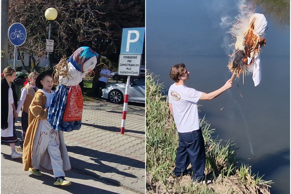 Takto odprevadili zimu v Sládkovičove. | Foto: Život v Sládkovičove, fb