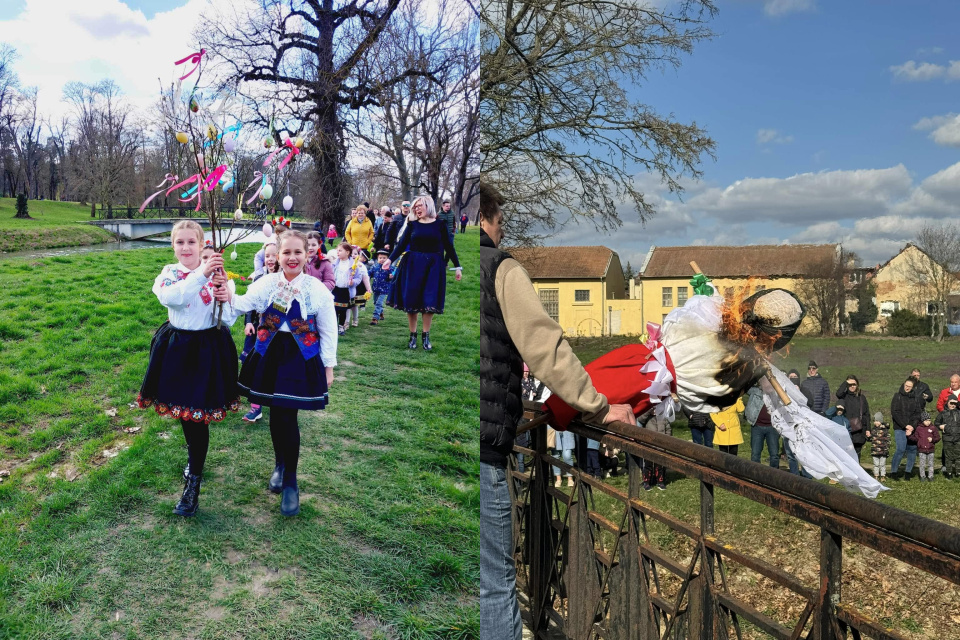 Vyháňanie zimy a vítanie jari v obci Dolná Krupá | Foto: Dolná Krupá 