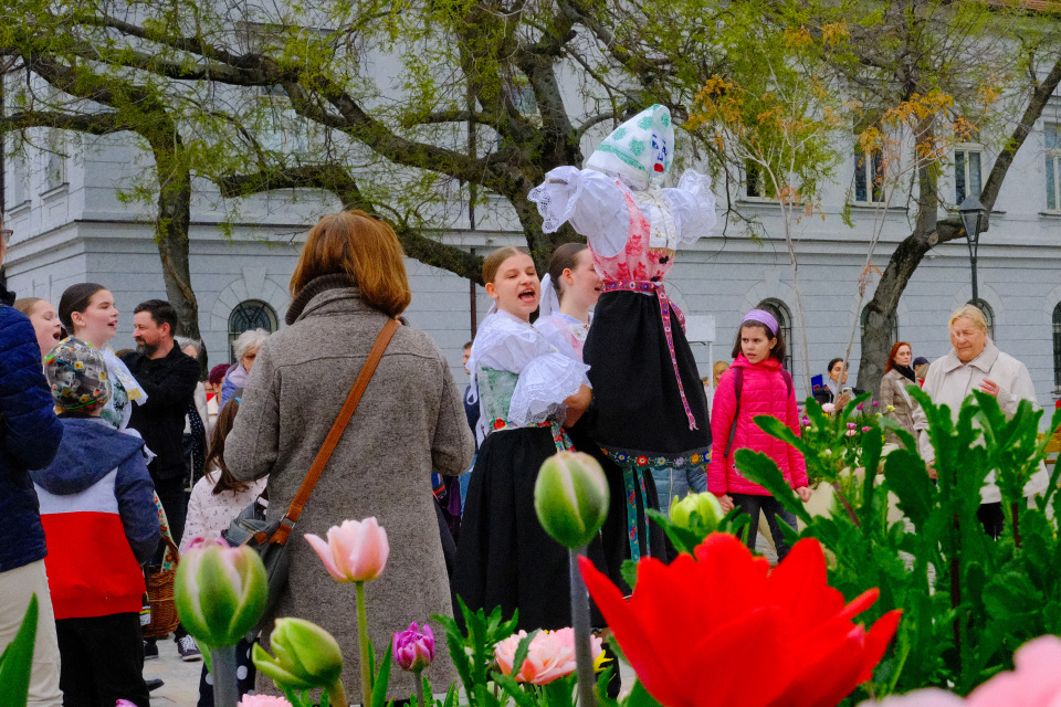 Na kvetnú nedzelu. V Trnave sa spievalo a Morenu vzala Trnávka. | Foto: dv, red.