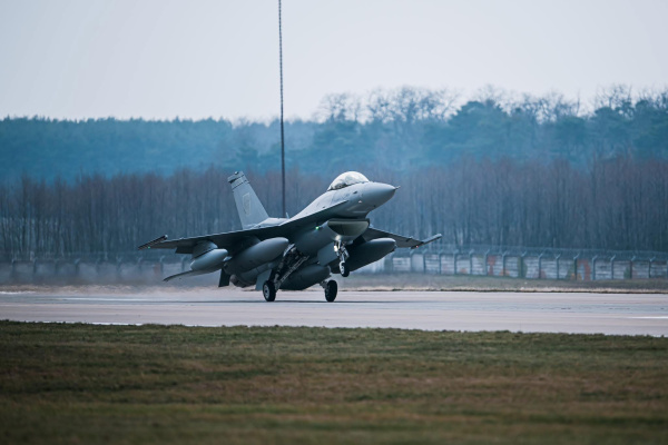 Lietadlo F-16 na Slovensku | Zdroj: Ministerstvo obrany Slovenskej republiky