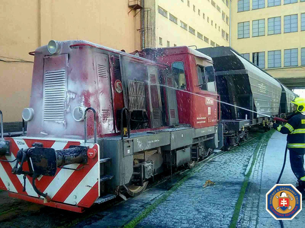 Na plamene nasadili dva prúdy vody. | Foto: HaZZ