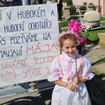 Krojované stavanie mája v obci Hlboké | Zdroj: obec Hlboké 