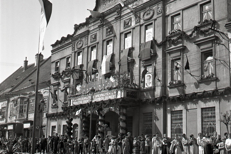 1. máj 1952 v Trnave | Foto: Lang, ČSTK/TASR