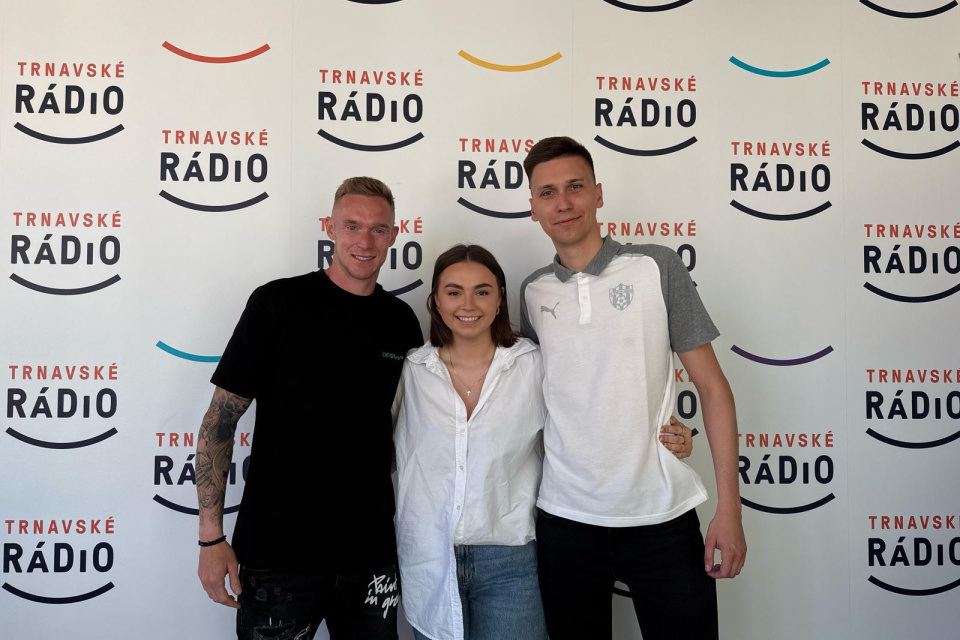 Po úspechu nás navštívili Spartakovci aj v štúdiu | Foto: Alexandra Štofirová, Trnavské rádio