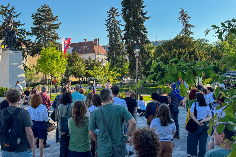 V Trnave na Námestí SNP (2. mája 2025). | Foto: red.