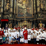 Púť sa začala v Katedrále sv. Jána Krstiteľa s bohoslužbou s arcibiskupom Mons. Jánom Oroschom. | Foto: Trnavská arcidiecéza, fb