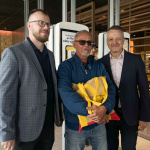 Prvý zákazník si odniesol aj darček I Foto: Alexandra Štofirová, Trnavské rádio