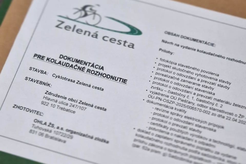 Združenie odovzdalo na Ministerstvo dopravy SR kompletnú dokumentáciu a návrh na vydanie kolaudačného rozhodnutia | Foto: R. Mlynár