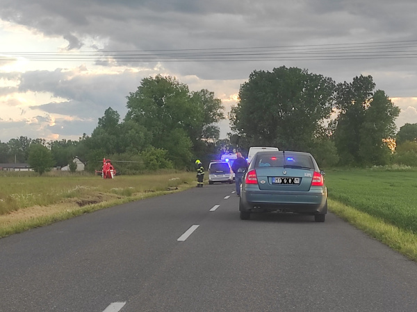 Príčina havárie je otázna. | Foto: Patrik Rehák, Dopravný servis SE, SI a okolie