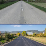 Obnova cesty v úseku Košolná - Dolné Orešany | Zdroj: FB TTSK
