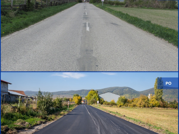 Obnova cesty v úseku Košolná - Dolné Orešany | Zdroj: FB TTSK