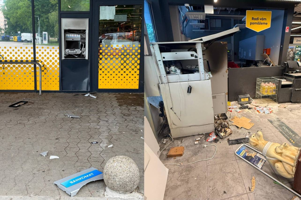 Útok na bankomat v Piešťanoch | Zdroj: Polícia SR - Trnavský kraj