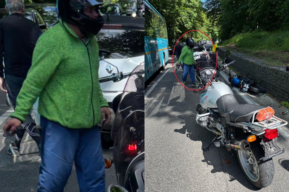 Motorkár po nehode I Zdroj: KRPZTT