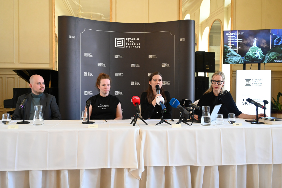 Tlačová konferencia sa konala v zrkadlovej sále DJP | Foto: Lukáš Grinaj, TASR