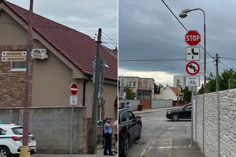 Nová situácia na Sasinkovej ulici v Trnave. | Foto: Dopravný servis Trnavského rádia
