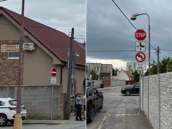 Nová situácia na Sasinkovej ulici v Trnave. | Foto: Dopravný servis Trnavského rádia