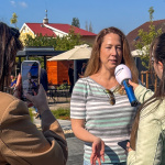 Trnavské rádio v piešťanskej Elektrárni v rozhovore s jej riaditeľkou Katarínou Hallovou. | Foto: red.