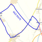 Dnešná etapa pretekov Trnava Tour 2025. | Foto: Maps Google, Trnava Tour