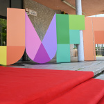 Na snímke logo medzinárodného filmového festivalu June Film Fest (JuFF) počas brífingu v priestoroch kina Hviezda v Trnave vo štvrtok 5. júna 2025. | Foto: TASR - Lukáš Grinaj
