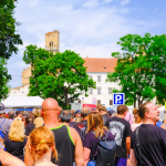 Slavnosti Břeclav. Okolo poludnia prišiel väčší nápor na brány. | Foto: red., Trnavské