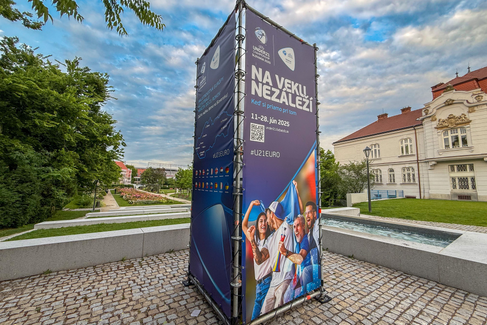 Propagačné vizuály v centre Trnavy. | Foto: red., Trnavské