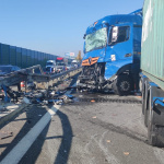 Nehoda na R1 smerom na Trnavu | Zdroj: FB Polícia SR - Nitriansky kraj